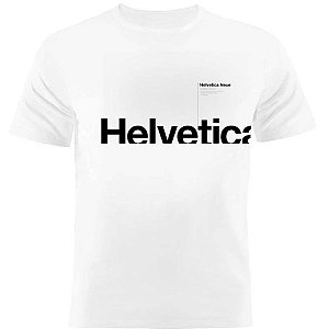 Camiseta Basica Nerderia e Lojaria helvetica Branca