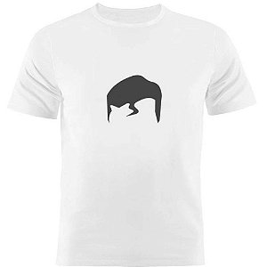 Camiseta Basica Nerderia e Lojaria superman minimalista Branca