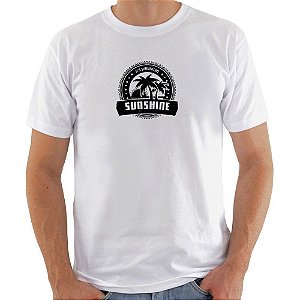 Camiseta Basica Nerderia e Lojaria sunshine Branca