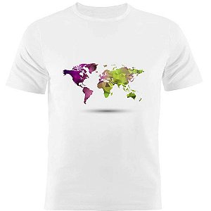 Camiseta Basica Nerderia e Lojaria world Branca