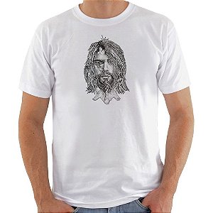Camiseta Basica Nerderia e Lojaria homem surreal Branca