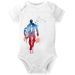 Body Nerderia e Lojaria capitao america paint BRANCO