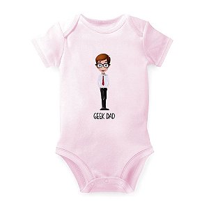 Body Nerderia e Lojaria geek dad ROSA