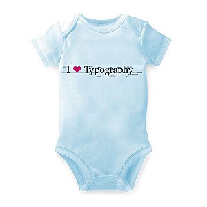 Body Nerderia e Lojaria i love typography AZUL