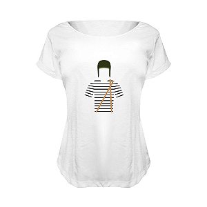 Camiseta Baby Look Nerderia e Lojaria chaves BRANCA