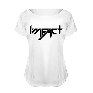 Camiseta Baby Look Nerderia e Lojaria kpop imfact BRANCA