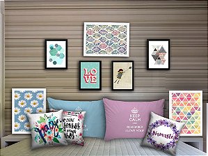 Combo Ambiente decorativo para quartos Nerderia e Lojaria quart3 colorido