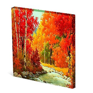 Tela Canvas 30X30 cm Nerderia e Lojaria paisagem5 colorido