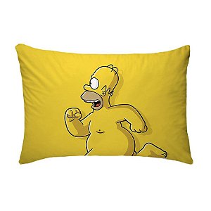 Fronha Para Travesseiros Nerderia e Lojaria homer pelado colorido