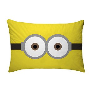 Fronha Para Travesseiros Nerderia e Lojaria olhos minion colorido