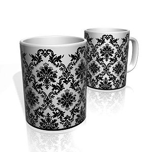 Caneca De Porcelana Nerderia e Lojaria BLACK PLANTS OLD colorido