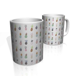 Caneca De Porcelana Nerderia e Lojaria fruits 3 colorido