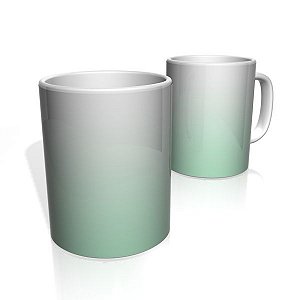 Caneca De Porcelana Nerderia e Lojaria green degrade colorido