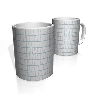 Caneca De Porcelana Nerderia e Lojaria riscos azul colorido