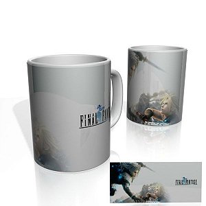 Caneca decorativa Nerderia e Lojaria final fantasy colorido