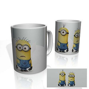 Caneca decorativa Nerderia e Lojaria minions colorido