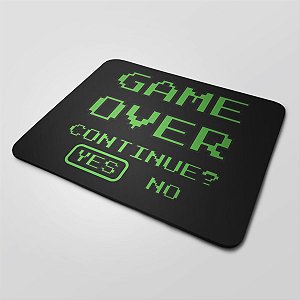 MOUSE PAD GAMER GRANDE 35X44 cm Nerderia e Lojaria game over colorido