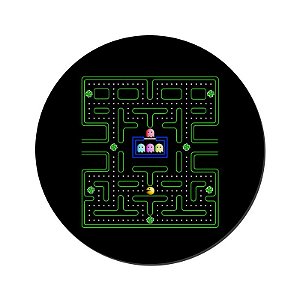 MOUSE PAD GAMER PEQUENO 20x24 cm Nerderia e Lojaria pacman2 colorido