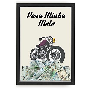 QUADRO CAIXA  COFRE 33X43  NERDERIA E LOJARIA moto4 preto