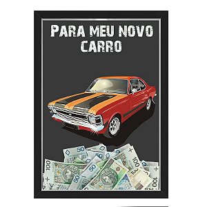 Quadro CAIXA COFRE 33x43 cm NERDERIA E LOJARIA car3 preto