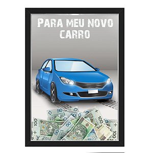 Quadro CAIXA COFRE 33x43 cm NERDERIA E LOJARIA car8 preto