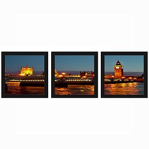 Quadro 23x23 (3 und.) Nerderia Lojaria Big Ben 03 preto