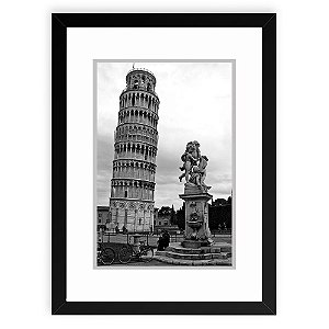 Quadro Decorativo 23x33cm Nerderia e Lojaria Pisa preto