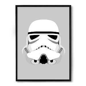 Quadro Decorativo 23x33cm Nerderia e Lojaria stortrooper preto