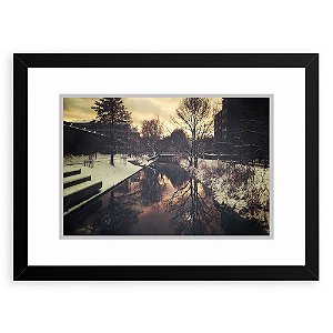 Quadro Decorativo 33x43cm Nerderia e Lojaria  Urban Snow preto