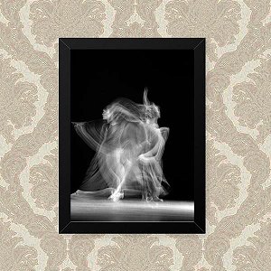 Quadro Decorativo 33x43cm Nerderia e Lojaria dance ghost preto