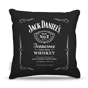 Almofada 45 x 45cm  Nerderia e Lojaria JACK DANIELS colorido