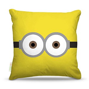 Almofada 45 x 45cm  Nerderia e Lojaria minion olhos01 colorido