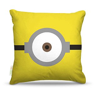 Almofada 45 x 45cm  Nerderia e Lojaria minion olhos02 colorido