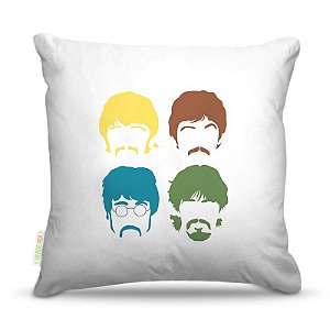 Almofada 40 x 40cm Nerderia e Lojaria beatles colorido