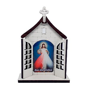Capela com Porta de Jesus Misericordioso [MDF/16cm]