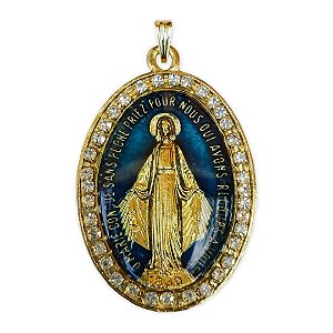 Medalha Milagrosa de Nossa Senhora das Graças GG [Strass]