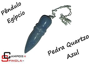 Pêndulo Egípcio Quartzo Azul