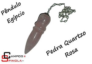 Pêndulo Egípcio Quartzo Rosa