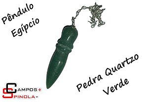 Pêndulo Egípcio Quartzo Verde