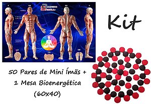 Kit - 1Mesa Bioenergética + 50 Pares de Mini Ímãs