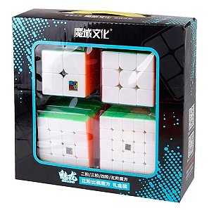 Cubo Mágico 2x2 Profissional Moyu Meilong Color Stickerless