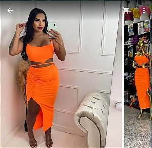 Conjunto Neon Party Laranja