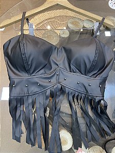 Cropped Courino  franjas