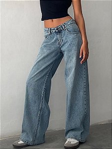 Calça jeans wide leg