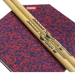 Pad 9'' DuplaFace P08 Stroke Pads + Baqueta Spanking Abil 2B