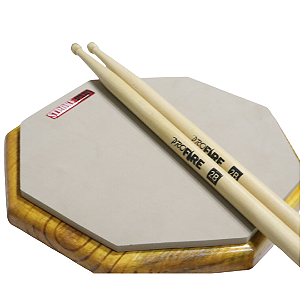 Pad de Estudo 10'' Stroke Pads R02 + Baqueta ProFire 2B PM