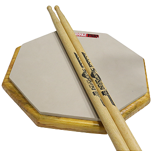 Pad de Estudo 10'' Stroke Pads R02 +Baqueta Spanking Abil 2B