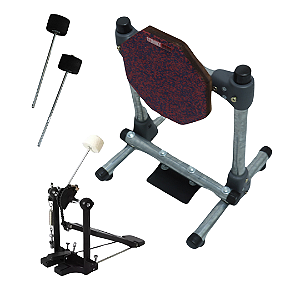 Pad Praticável de Bumbo Stroke Pads B01  + Pedal de Bumbo Dreamer