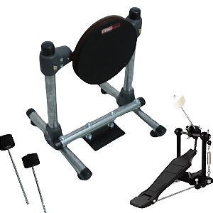 Pad Praticável de Bumbo Stroke Pads B02 + Pedal de Bumbo Dreamer