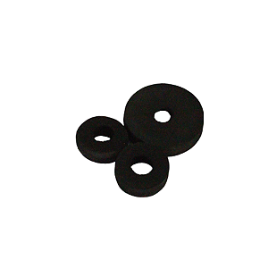 Kit Feltros/Base para Chimbal HitHat em EVA - Cor: Preto